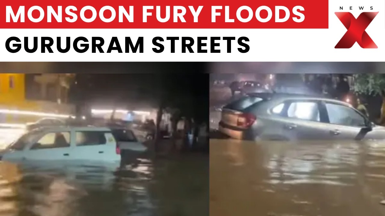 Gurugram Rain: Will More Rain Worsen Waterlogging Chaos Across City? | Scary Scenes Unfold | NewsX