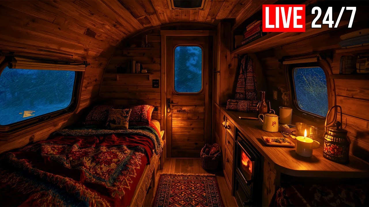 I’ve Never Slept This Deeply… Try This Cozy Winter Van Night - Live 24/7