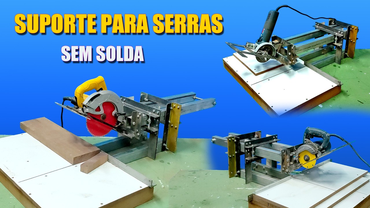 Suporte telescópico para serras manuais