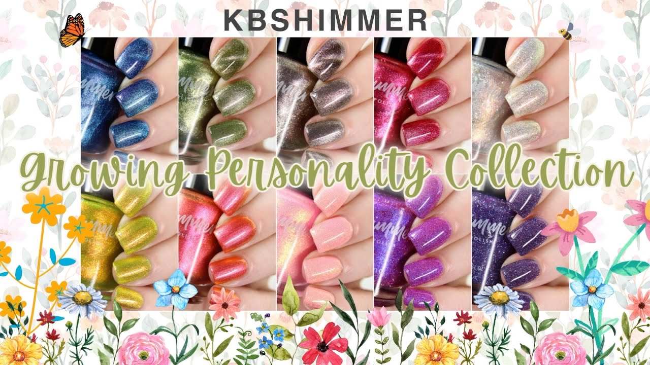 KBshimmer Growing Personality Collection Live Swatches & Review