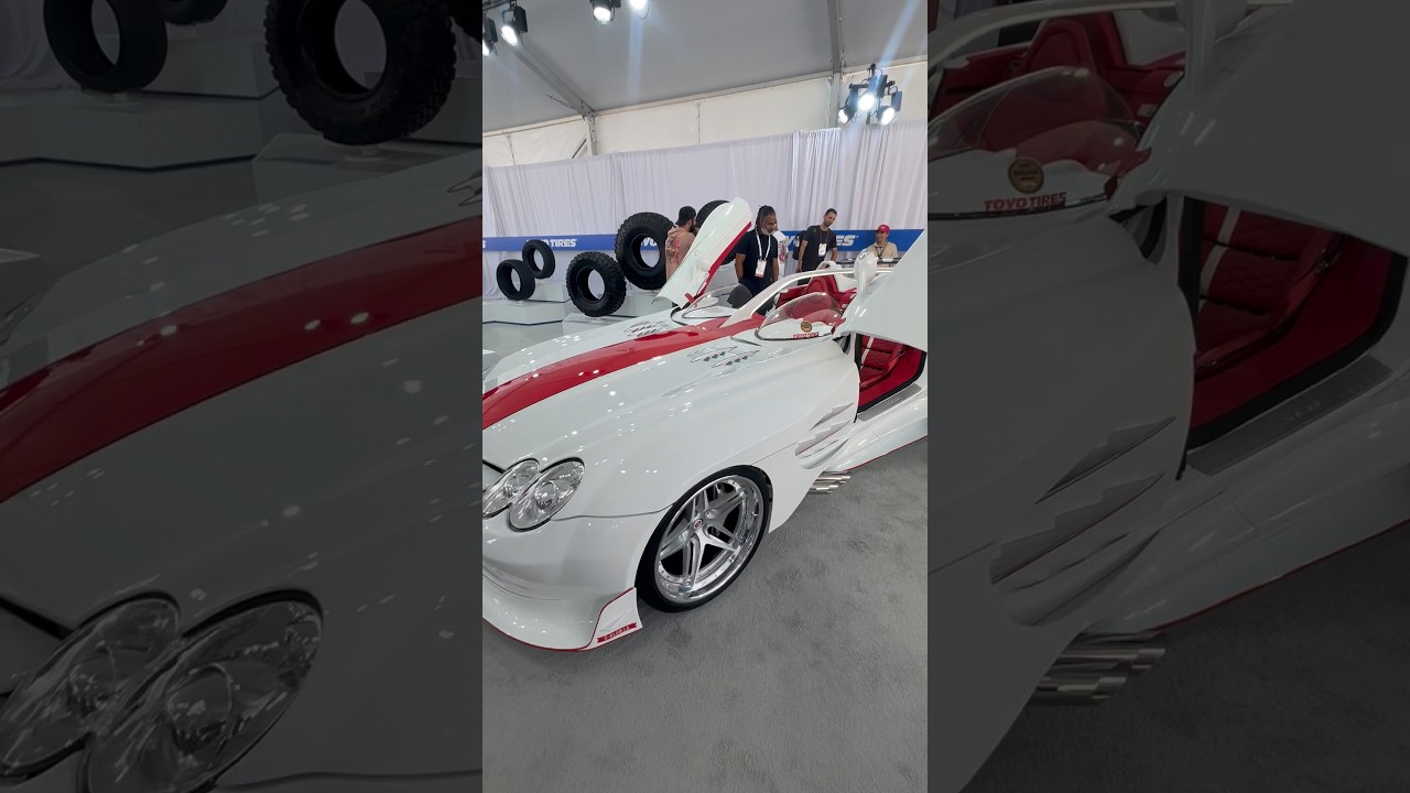 Кастомный AMG SLR! #custom #boosted #sema #mercedes #carculture #german #germancars #gullwingdoors