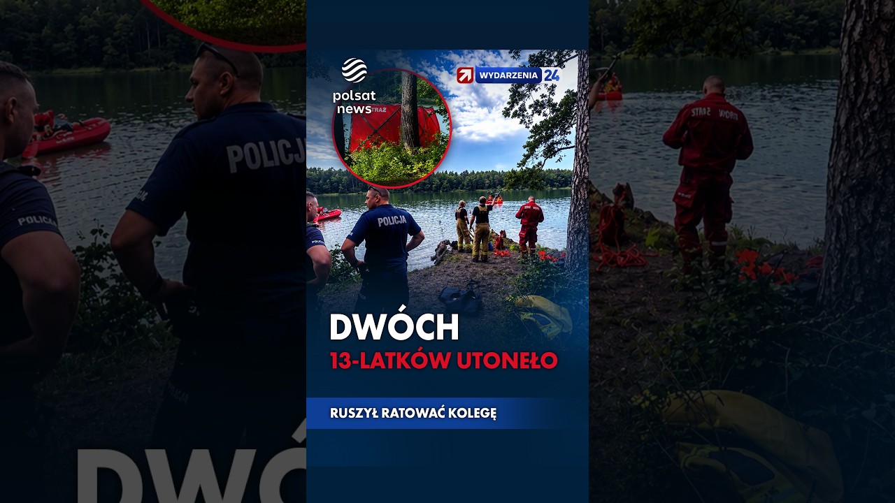Dw&oacute;ch 13-latk&oacute;w utonęło. Ruszył ratować kolegę i zniknął pod wodą