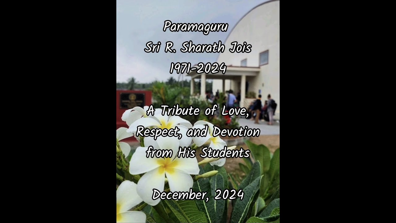 Ashtanga Yoga Paramaguru Sri R  Sharath Jois -  Students Tribute -  December 2024