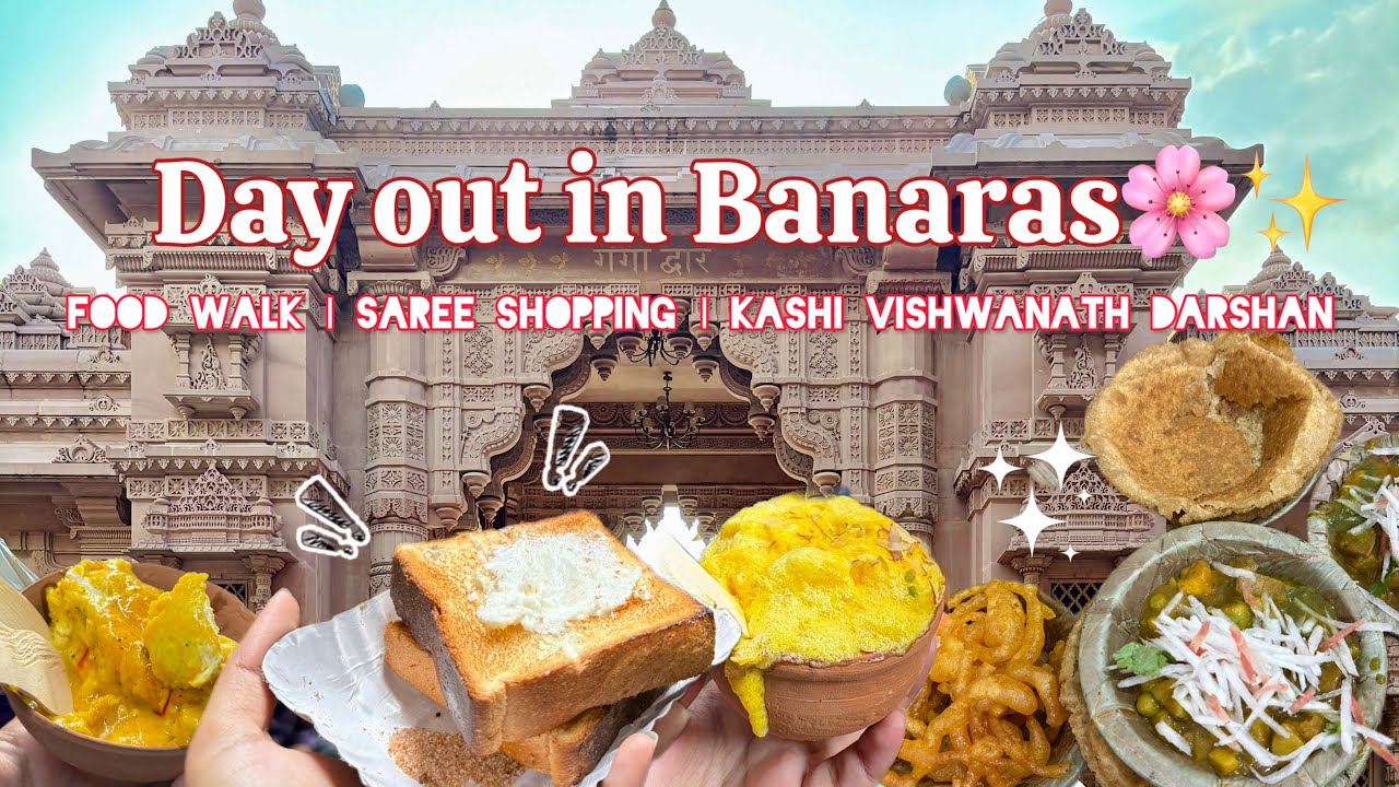 Banaras Food Walk & Saree Shopping🥻🍽️| Day Out With Friends🌸 | BHU Students’ Weekend Vlog🛺✨