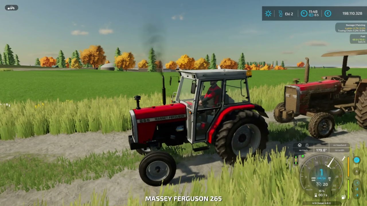 MASSEY FERGUSON 285S BATTI, MASSEY FERGUSON 265S ÇEKERKEN MOTORU DEVİRDİ. MF285 MF265S