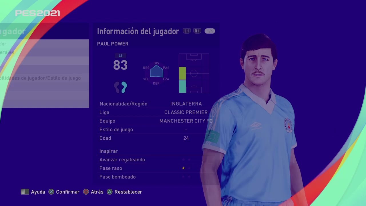 Paul Power - PES Clasico (Face, Body& Stats)