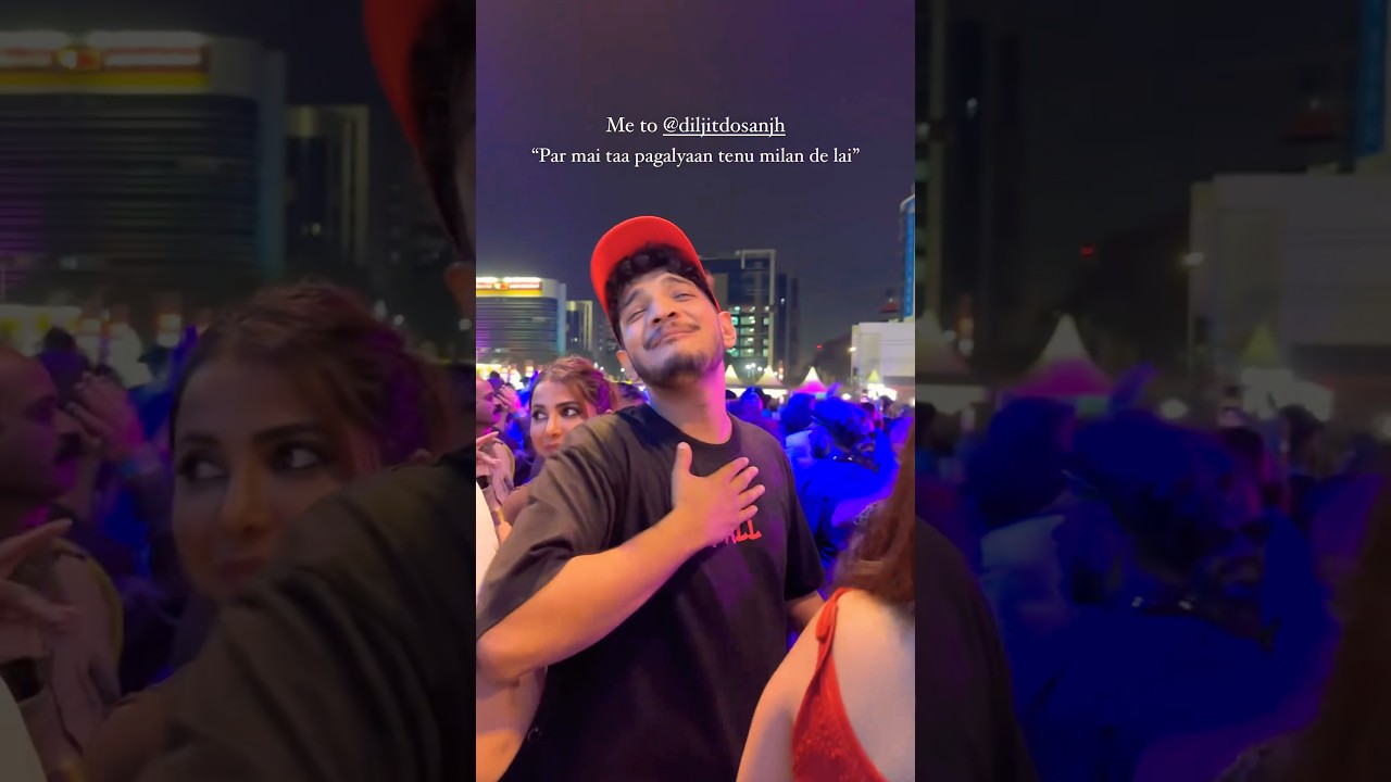 Another video of #MunawarFaruqui from the #DiljitDosanjh&rsquo;s concert