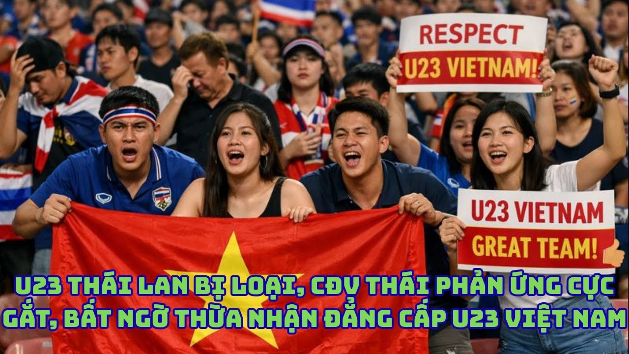 U23 THÁI LAN BỊ LOẠI, CĐV THÁI PHẢN ỨNG CỰC GẮT, BẤT NGỜ THỪA NHẬN ĐẲNG CẤP U23 VIỆT NAM