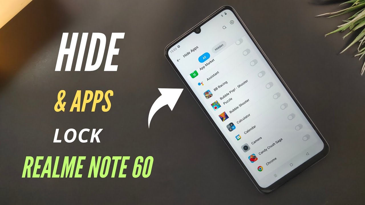 Realme Note 60, 61 Hide & Apps Lock | Hide Apps In Dialer |