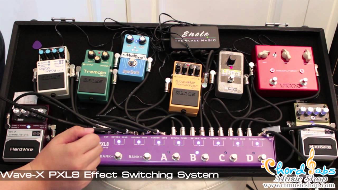 Review Wave-X PXL8 Effect Switching System by www.ctmusicshop.com