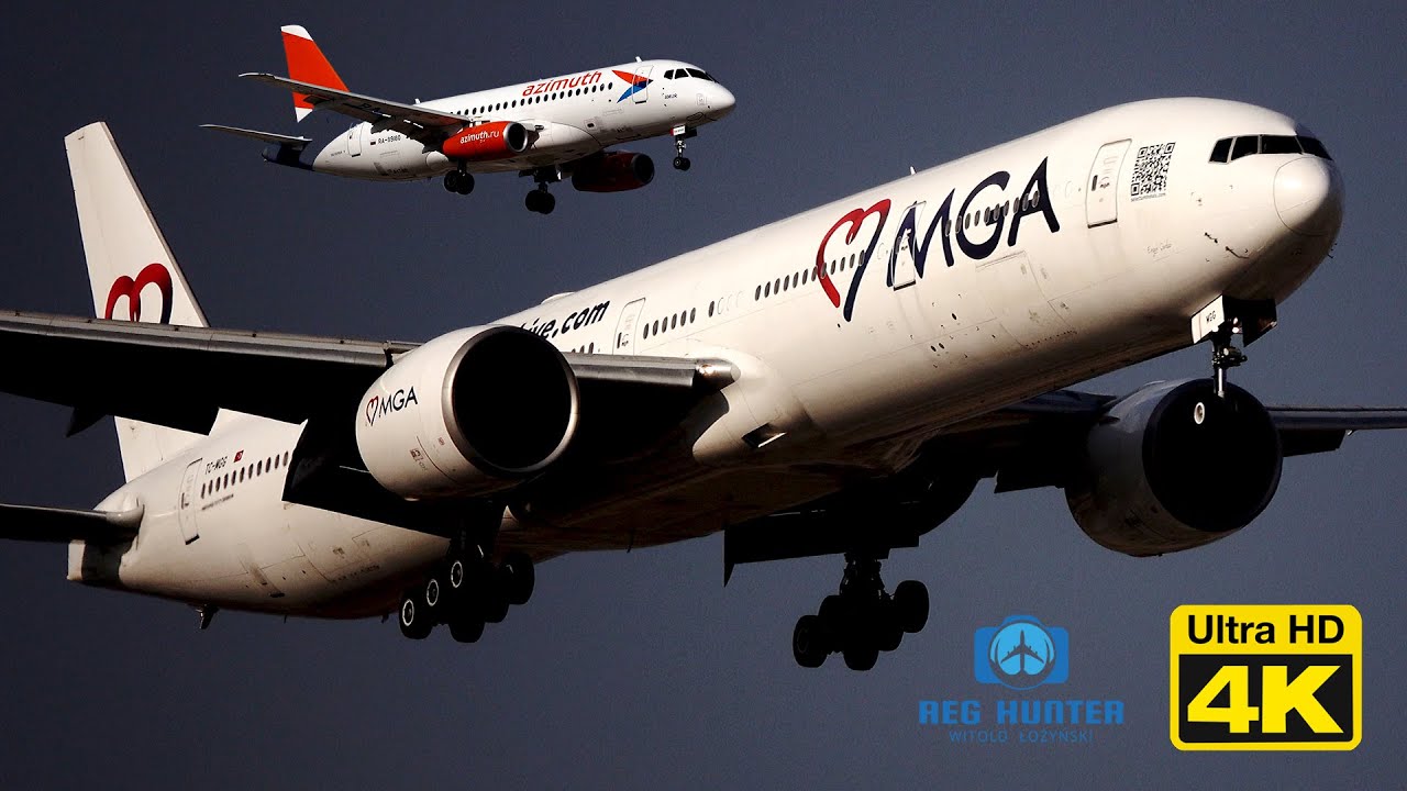 RWY 18C - heavy summer traffic at Antalya Airport Sukhoi Superjet Red Wings Azimuth Azur Pegasus