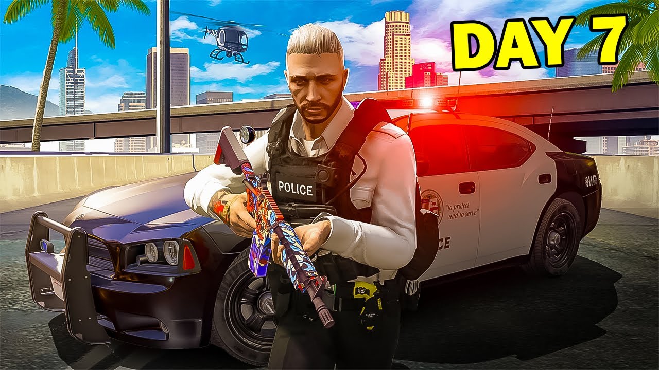 Я провел 7 дней в качестве полицейского в GTA 5 RP