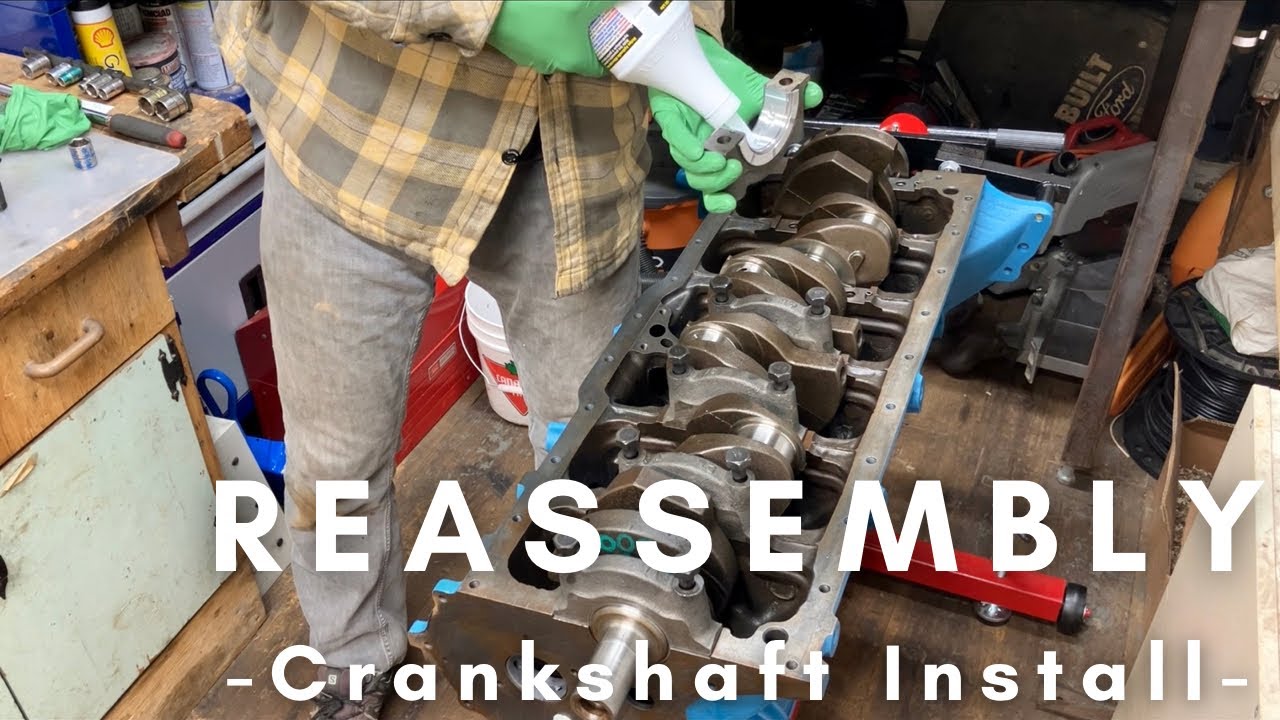 Ford 300 Inline 6 Engine Rebuild Part 4: Crankshaft Installation