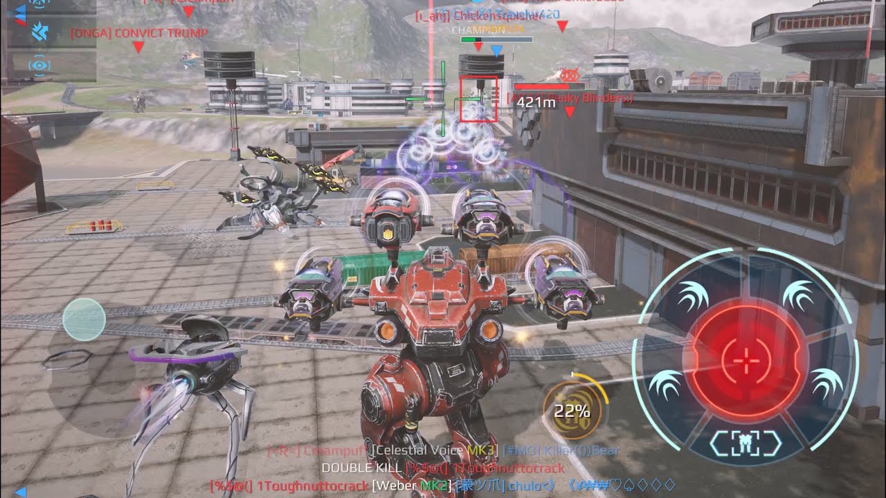Gl. Patton inspects the Champion League | War Robots gameplay