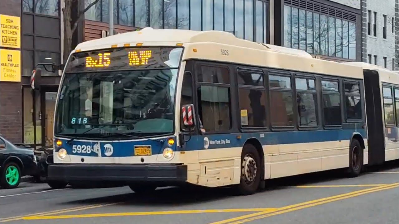 MTA LFSAs LFS HEV NYC Bus Bx15 LTD Third Avenue Bronx NY SBH Gym.