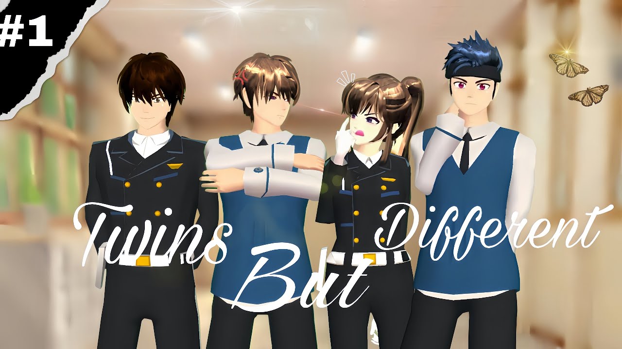 Twins But Different || Awal Pertemuan || Episode #1 || SAKURA SCHOOL SIMULATOR #dramasakura #beranda