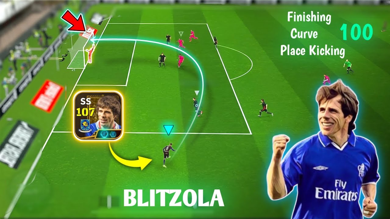 The World-class Blitz Curler is Here 💀🔥 New Blitz Curl Gianfranco Zola Review in eFootball26 Mobile 
