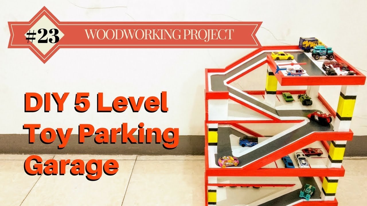 DIY 5 Level Toy Parking Garage