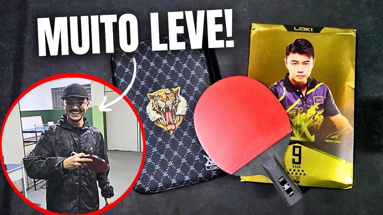 Meu amigo comprou uma raquete de tênis de mesa absurda! (não acreditei)