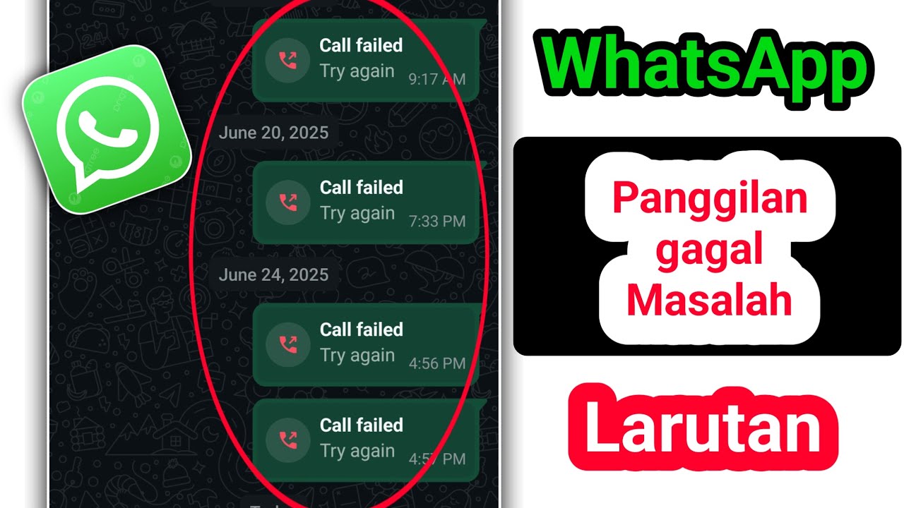 Masalah Panggilan WhatsApp Gagal | Solusi Kerja 100% | Perbaiki Panggilan WhatsApp Tidak Terhubung