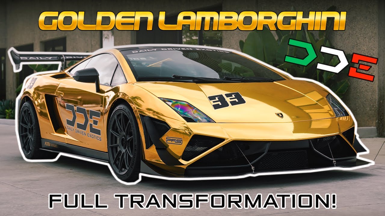 WRAPPING A LAMBORGHINI GOLD FOR DAILY DRIVEN EXOTICS! 1 of 50 Lamborghini Gallardo Squadra Corse!