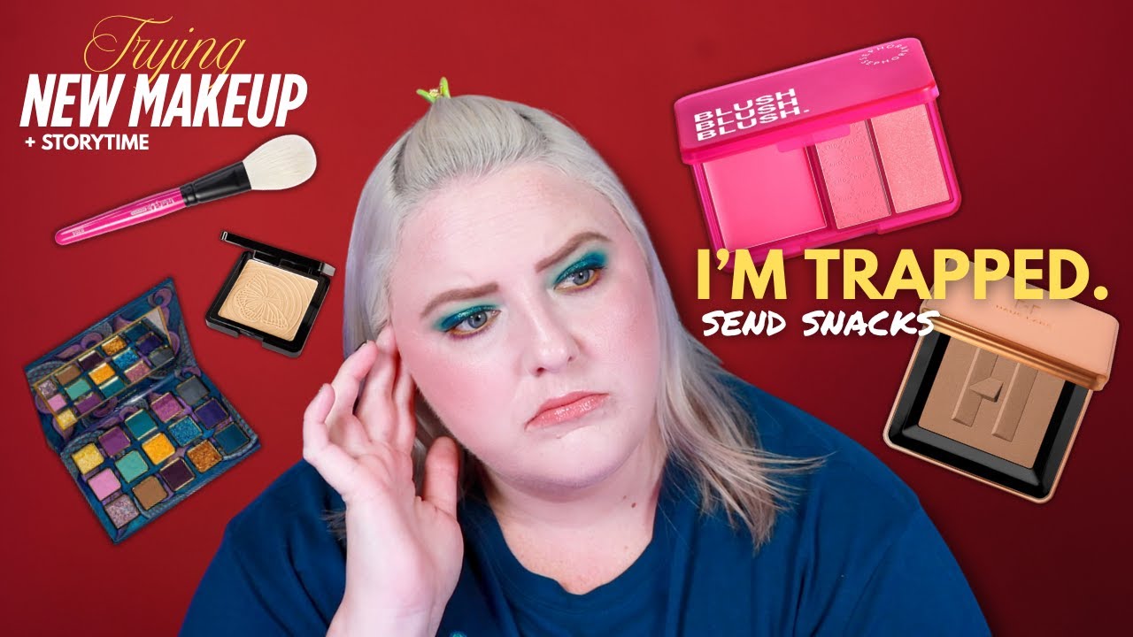 I Am Trapped… Send Help. | Trying New Makeup & Oversharing