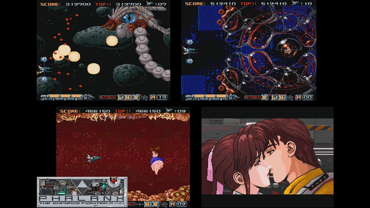 [X68000] Phalanx: Bosses Pattern (Hard)