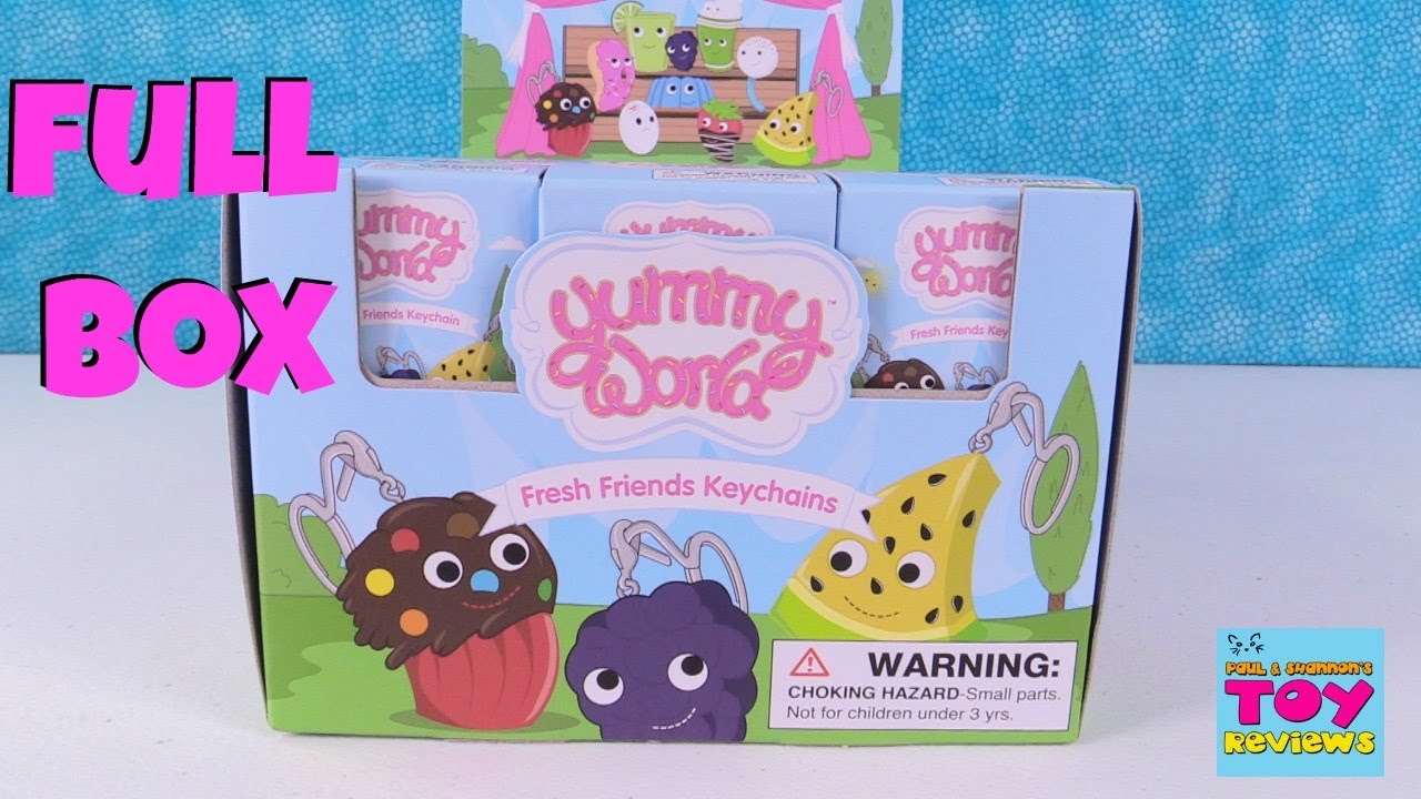 Yummy World Fresh Friends Blind Box Keychains Kidrobot Toy Review Unboxing | PSToyReviews
