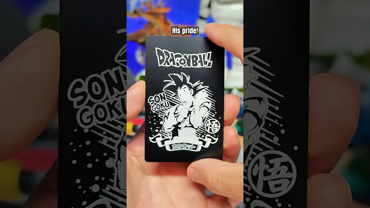 A Saiyan always keeps his pride#diy #laserengraving #cards #dragonball  # #goku
