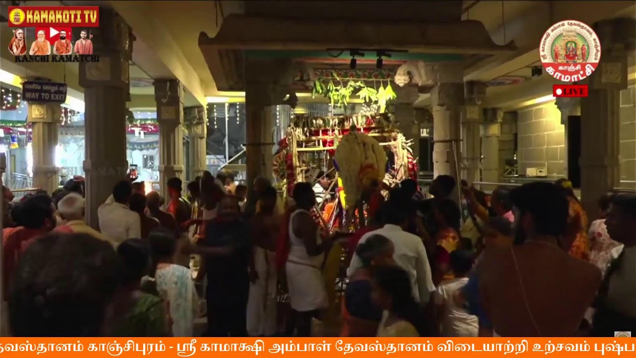 ஸ்ரீ காமாக்ஷி அம்பாள் தேவஸ்தானம் விடையாற்றி உற்சவம் புஷ்ப பல்லக்கு Date: 12.03.2026