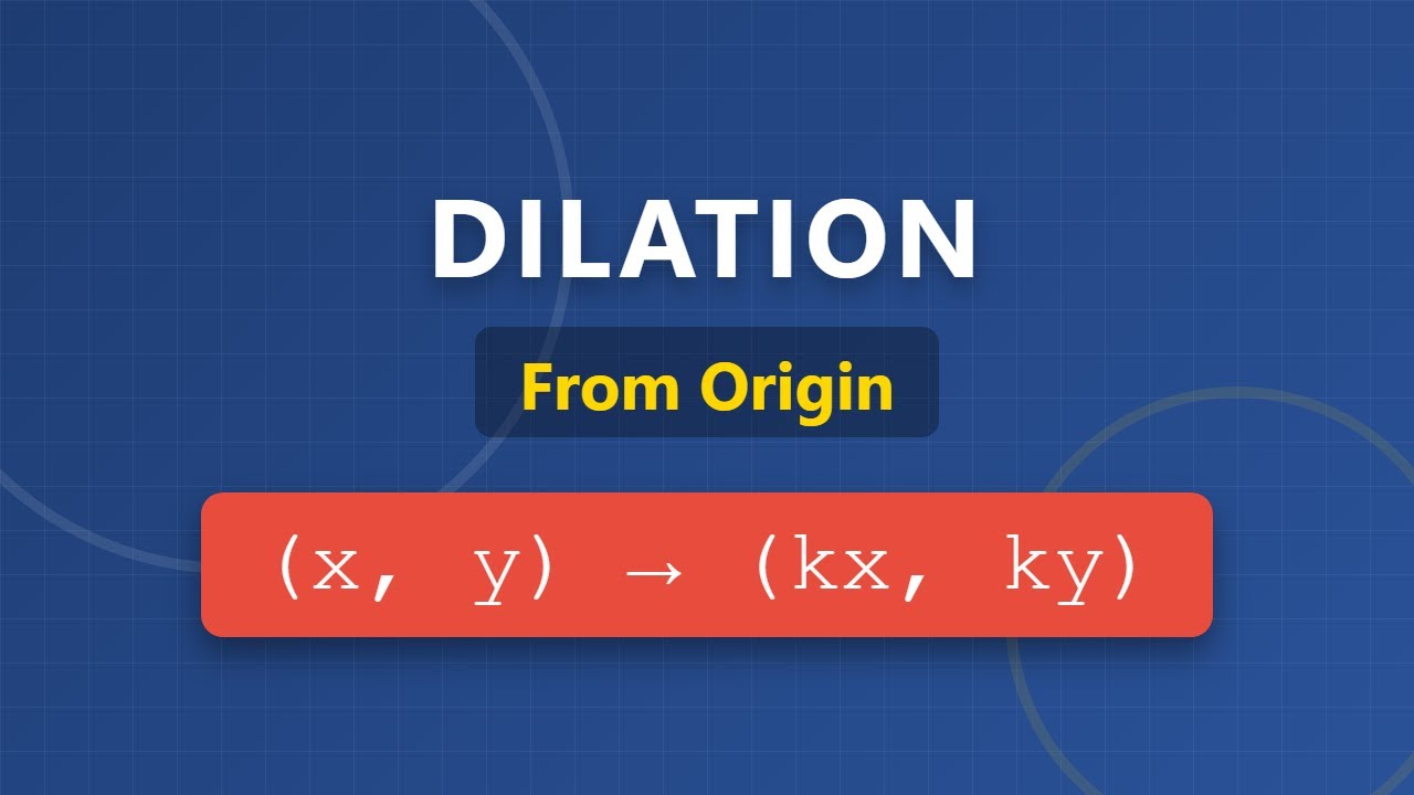 Geometry Dilation from Origin (x, y) -≻ (kx, ky) Explained