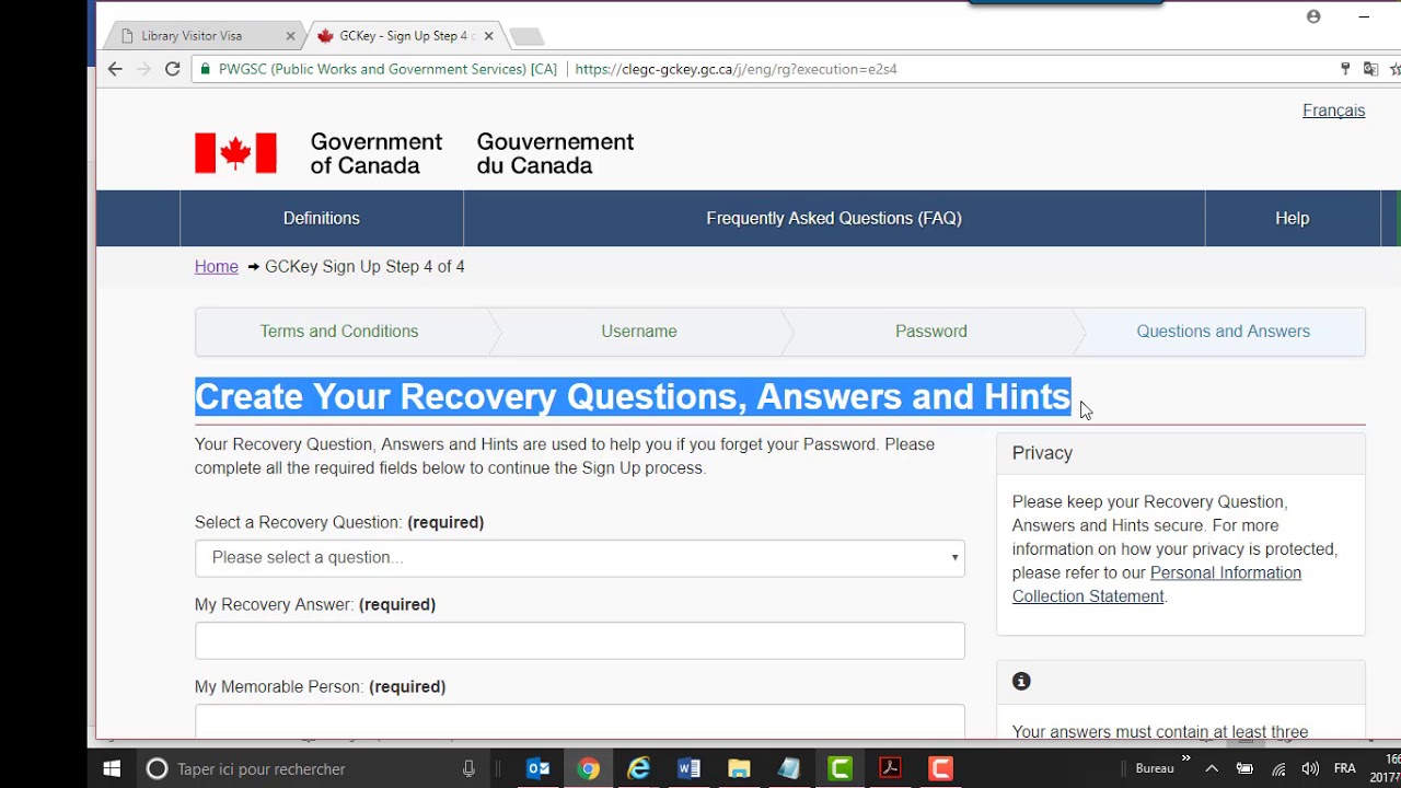 How to create a MyCIC personal account