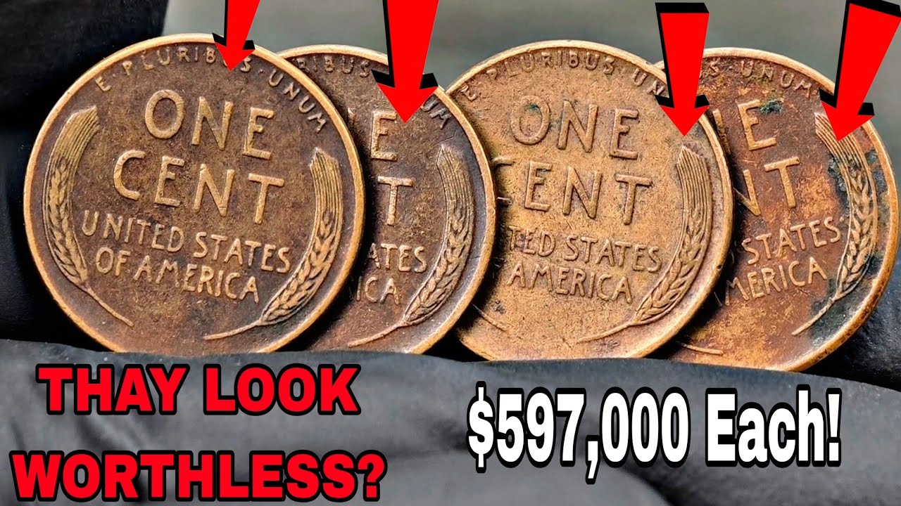 These 1950s Wheat Pennies Look Worthless&hellip; But Rare Dirty pennies Worth $597,000 Don't Spend!
