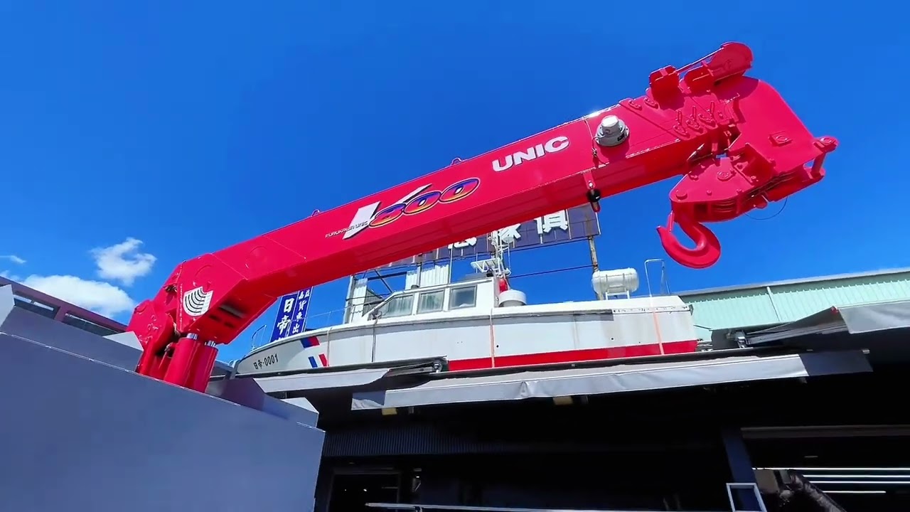 全新搶先曝光/國瑞HINO 全新26噸 雙胖 搭載UNIC V800頂規起重吊桿/日帝水車