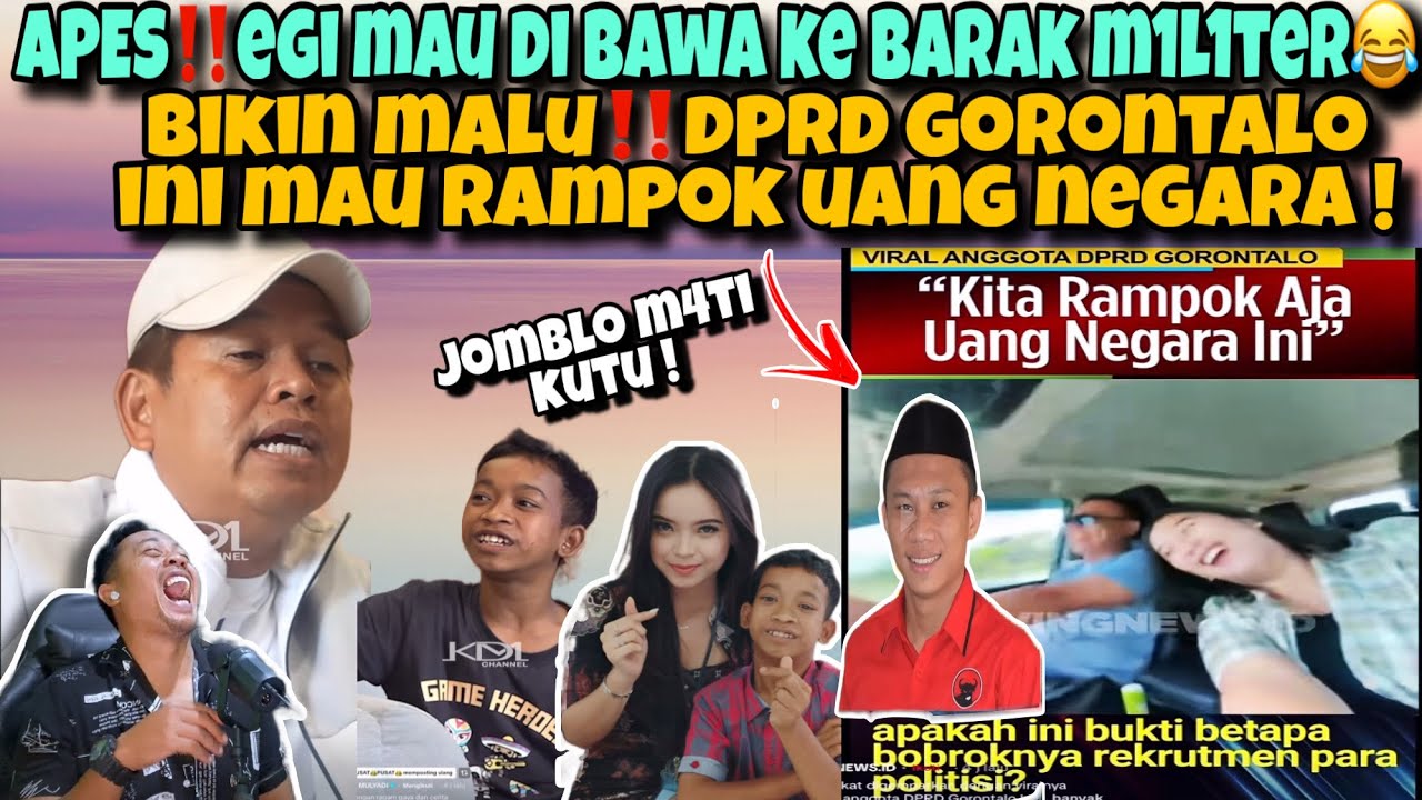 APES EGI MAU DI KRIM KE BAR4K MILITER WKWK-BIKIN MALU DPRD GORONTALO MAU R4MPOK UANG NEGARA !