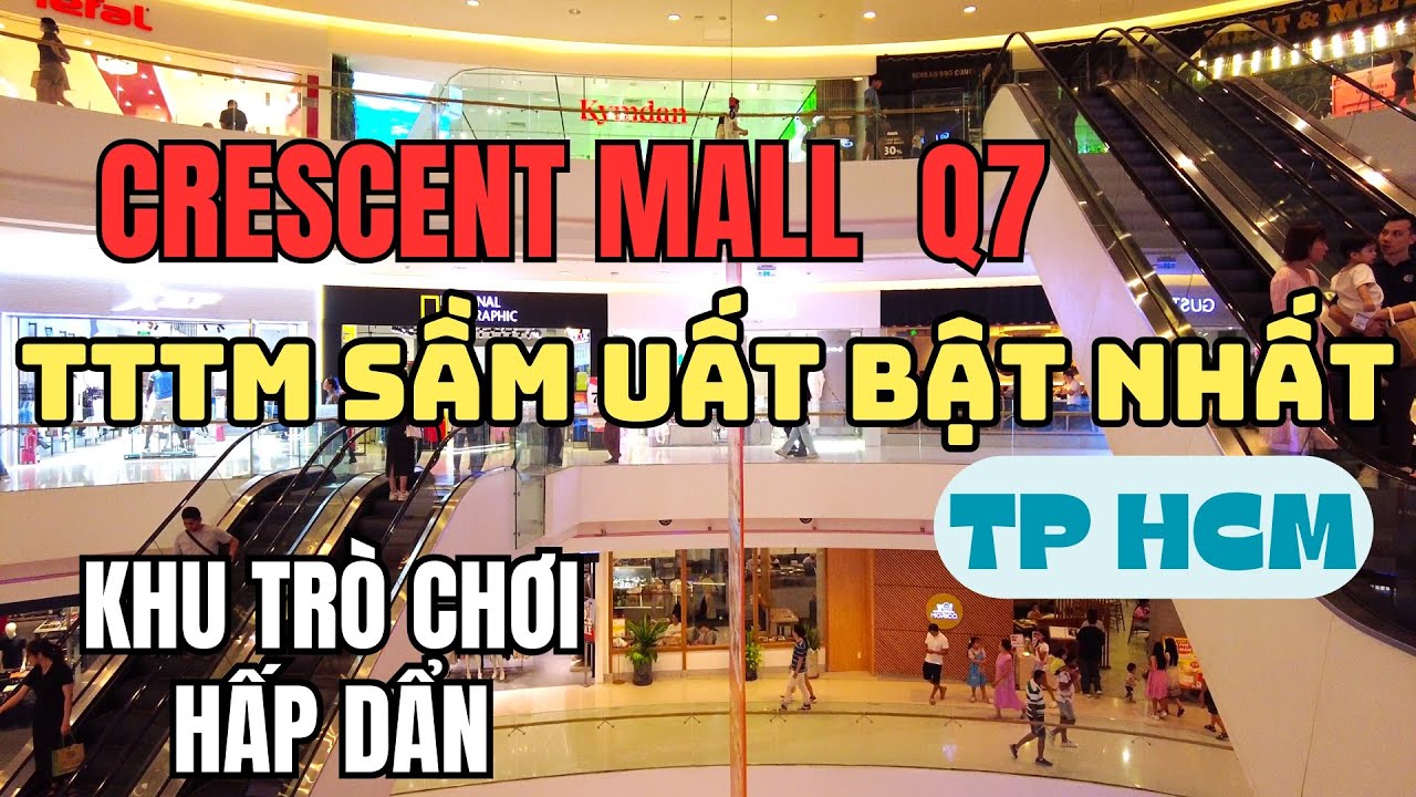 CRESCENT MALL - Big and Crowded Shopping Center in District 7, Ho Chi Minh City | 4K Walking Tours