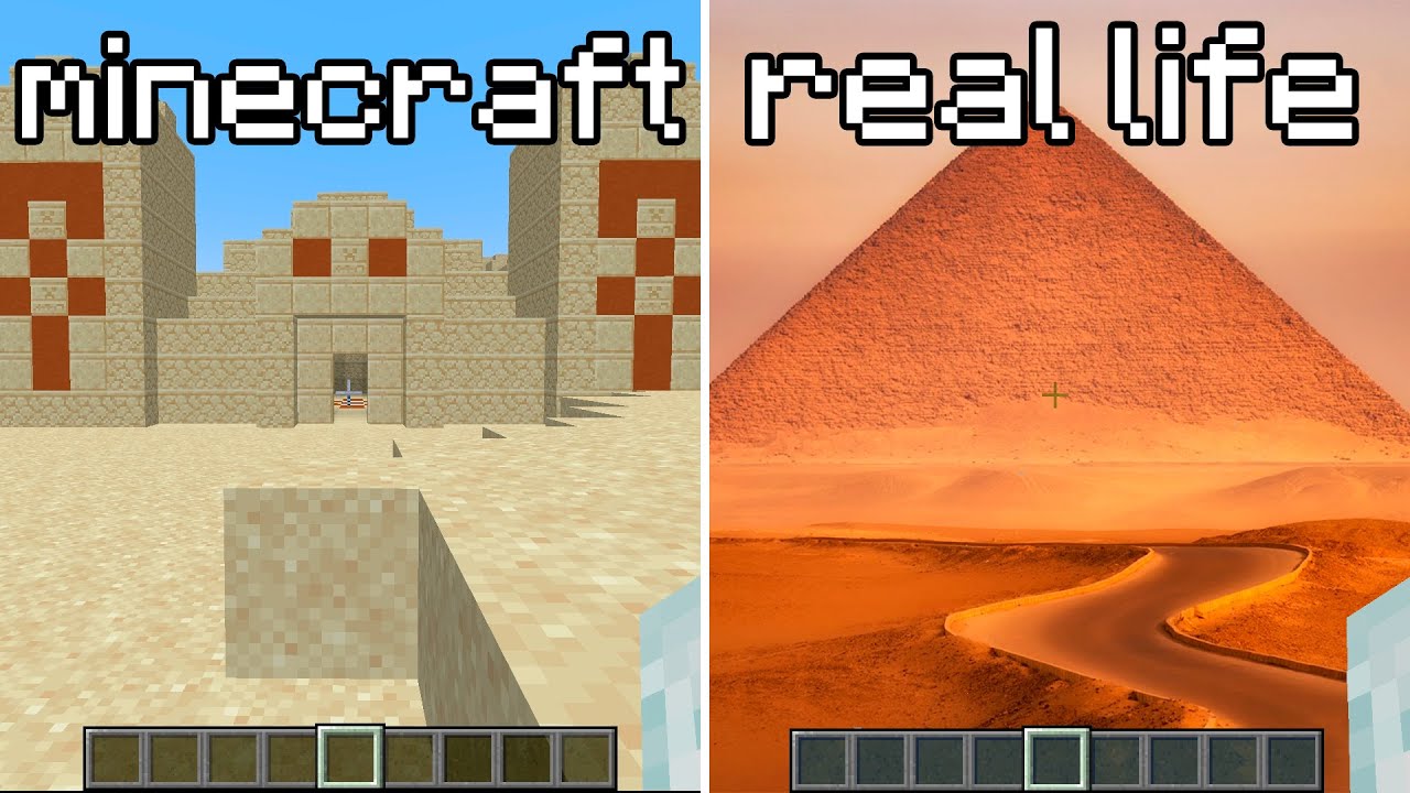 minecraft biomes vs real life