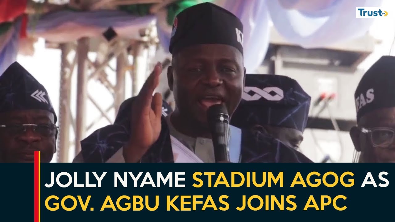 Jolly Nyame Stadium Agog As Gov. Agbu Kefas Officially Joins APC