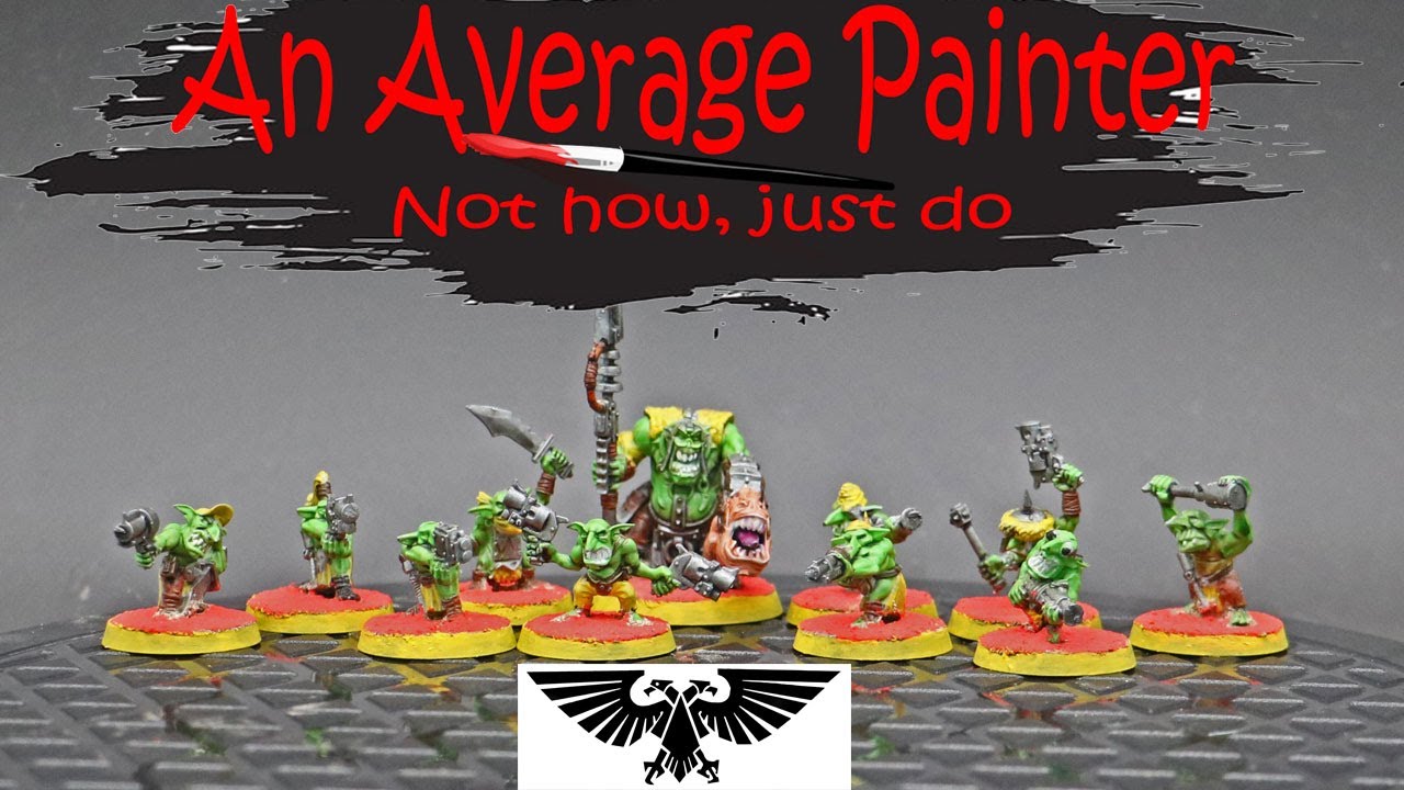 TIMELAPSE - Painting the Runtherd and Gretchin from Warhammer 40k (Bad Moons Orcs)