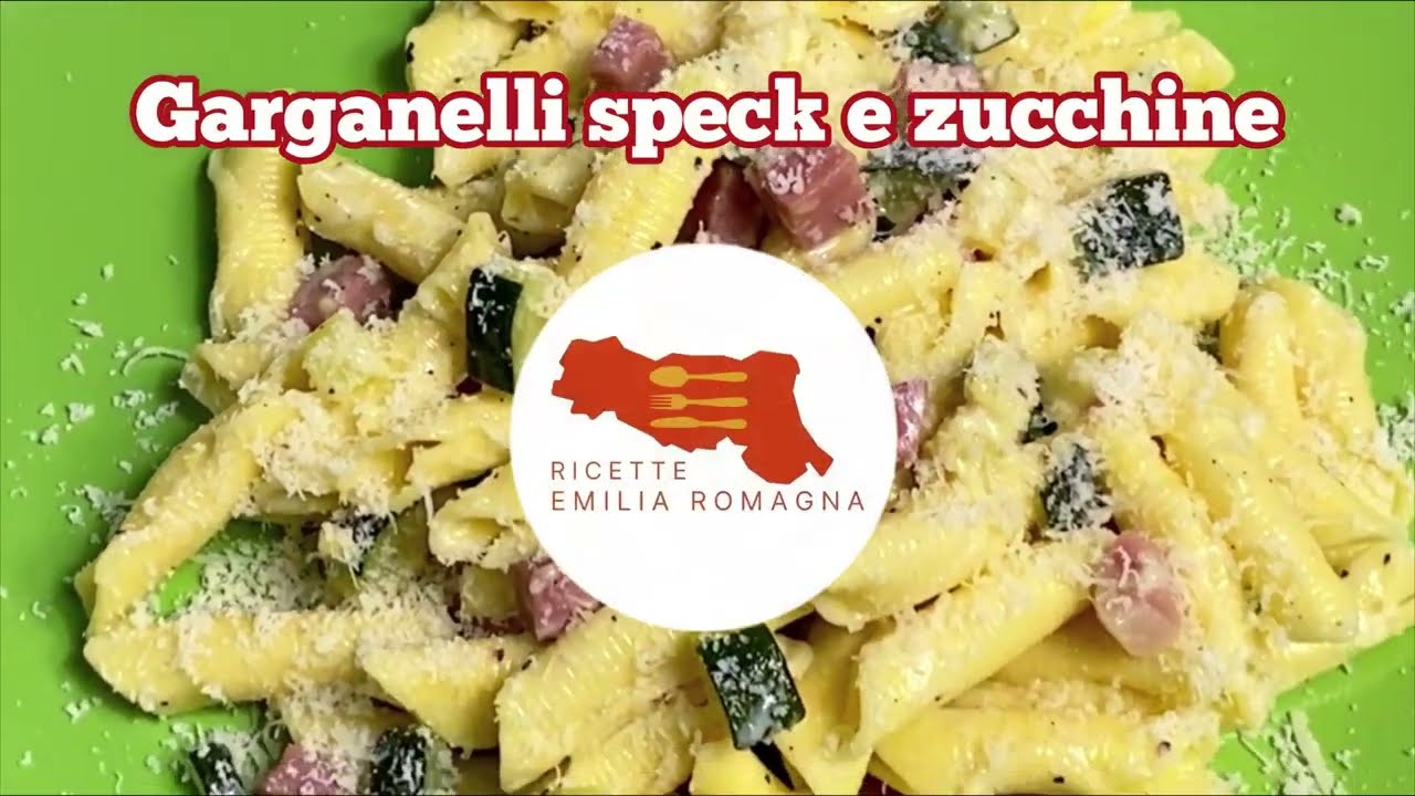 Garganelli panna, speck e zucchine - Sapori dell'Emilia Romagna