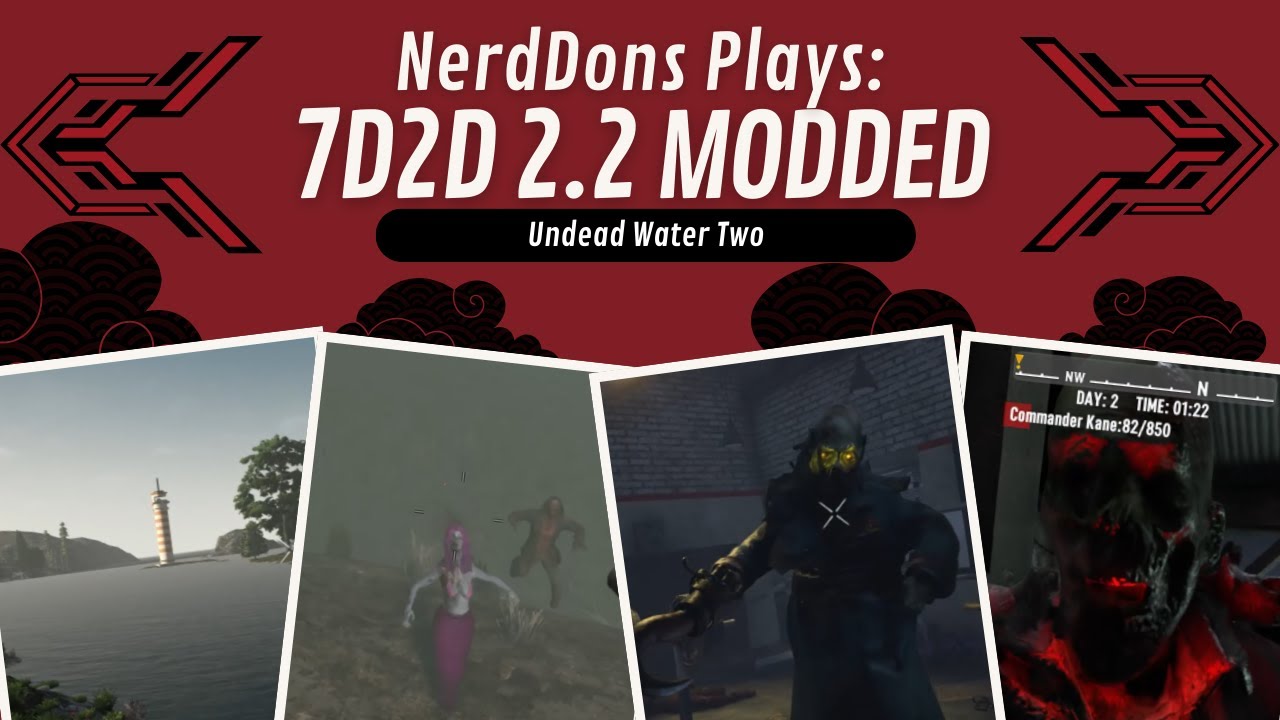 Modded 7 Days To Die 2.2: Undead Water Two, The Mega Oil Rig Is An Insane and Super Fun Mad House!