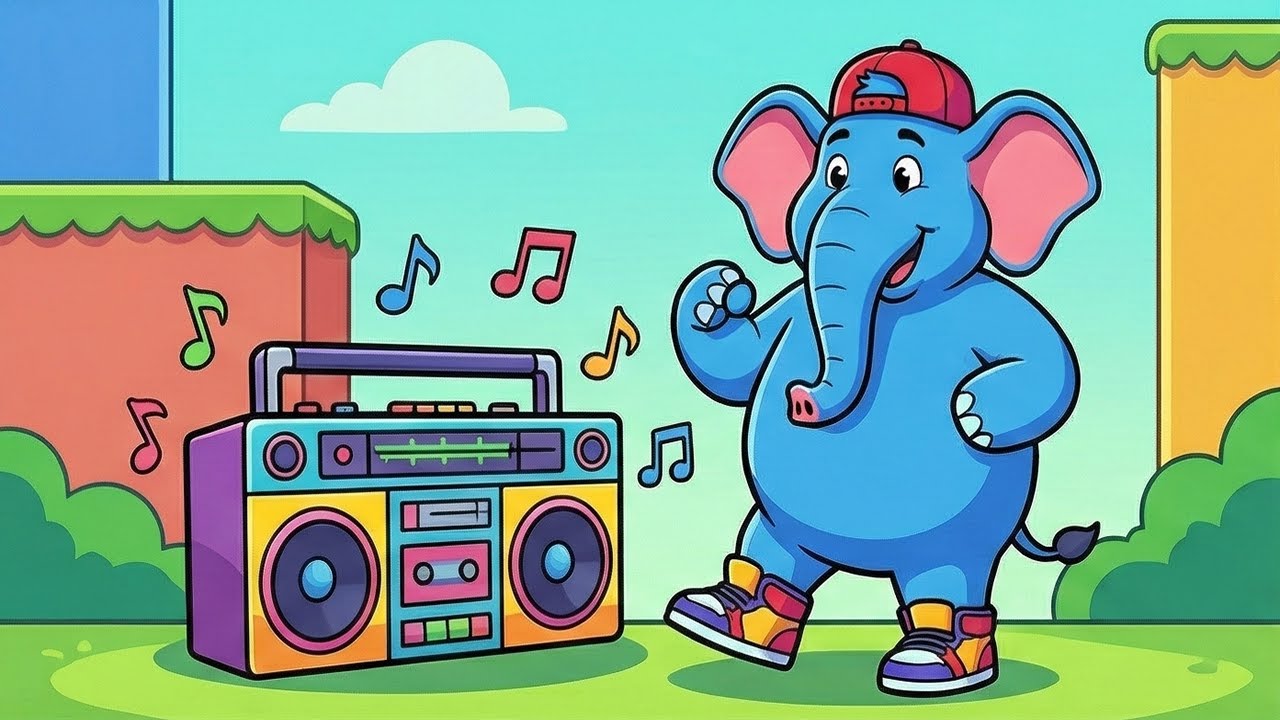 Słoń Stefan - Wielki Tupot!  🐘  Piosenki dla Dzieci | Pioseneczki