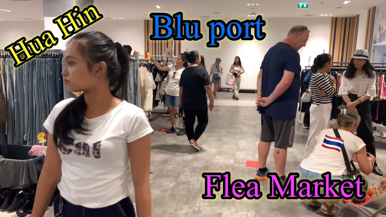 Субботний блошиный рынок Bluport в Хуахине, Таиланд 🇹🇭