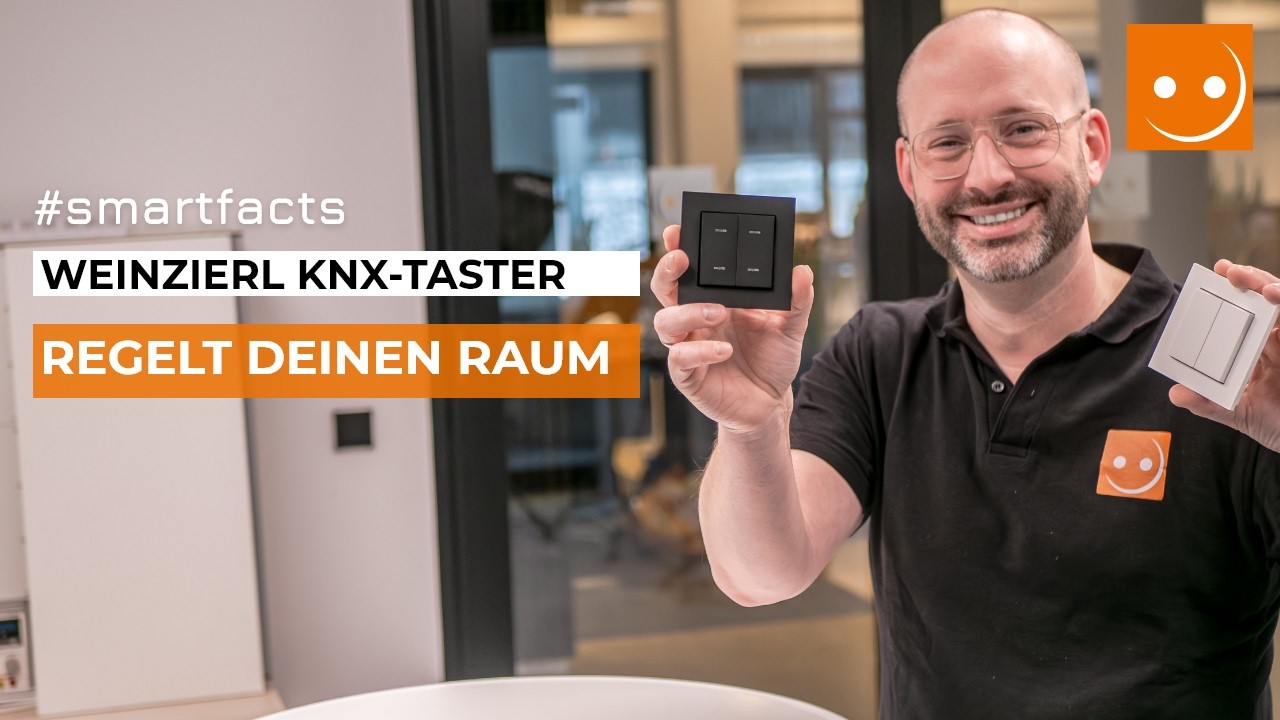 Weinzierl KNX-Taster mit Temperaturregler & LEDs – für alle 55er Rahmen
