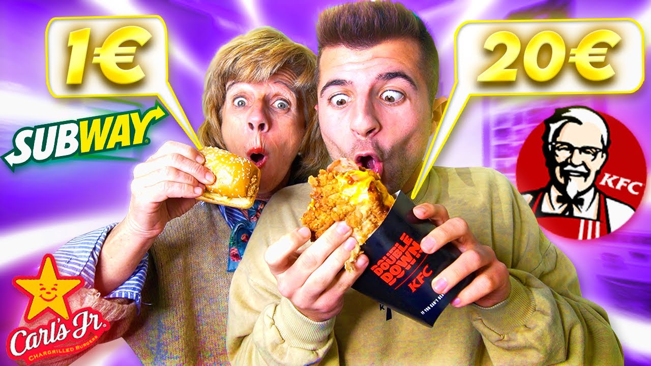 PIDIENDO la COMIDA M&Aacute;S CARA vs BARATA en RESTAURANTES 🤑🍟 (PARTE 2) - @ibngarcia