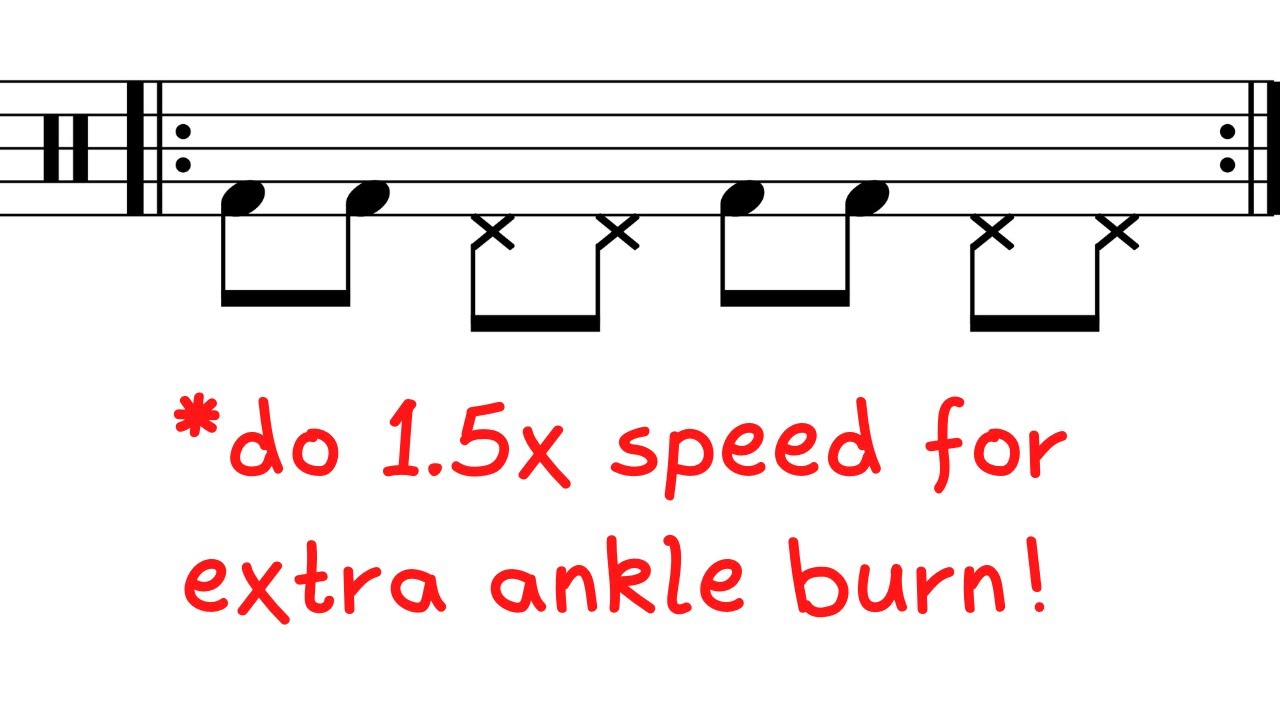 2-Minute Foot Warm Up for Bass Drum & Hi Hat 🥁