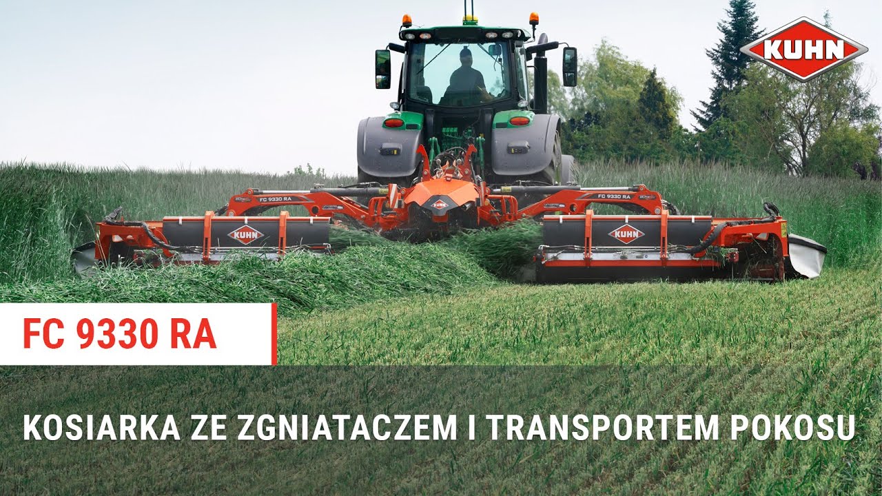 Jak zredukować czas zbioru paszy? | KUHN FC 9330 RA!🌿| kosiarka ze zgniataczem pokosu