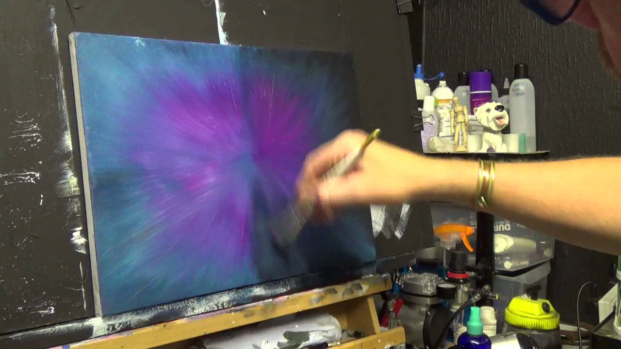 Простой фон, акриловая живопись для начинающих, #clive5art