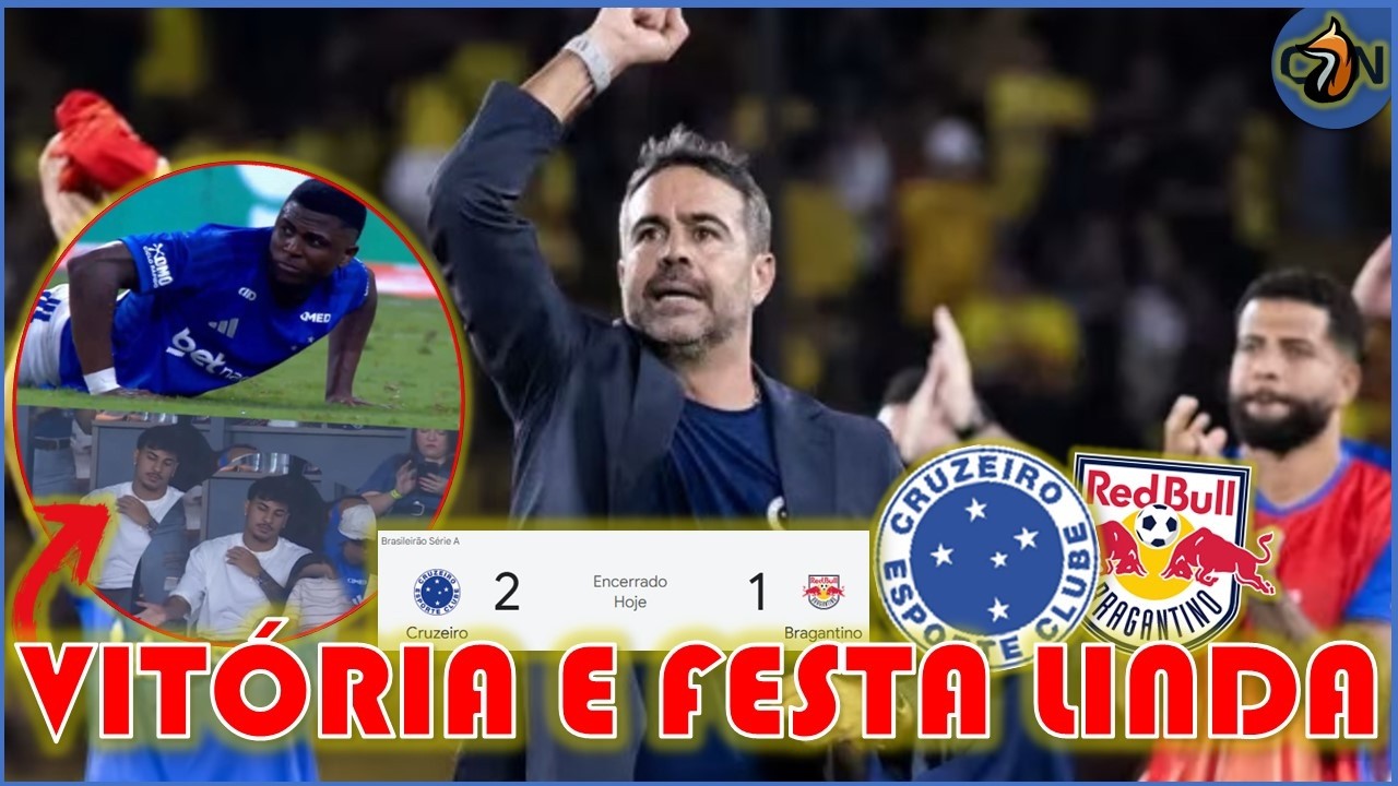 de ARREPIAR 🔥🦊 CRUZEIRO JOGA BEM e VIRA PRA CIMA do RED BULL, 2X1 | LINDA FESTA no MINEIR&Atilde;O #futebol