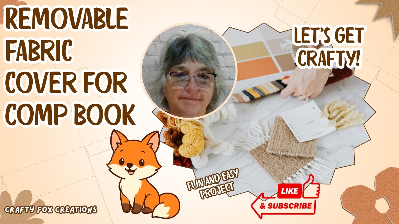 Let's Sew a Removable Fabric Cover for a Composition Book